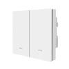 Công tắc thông minh nút bấm cơ hình vuông - Zigbee Tuya - 2 Nút