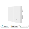 Công tắc thông minh nút bấm cơ hình vuông - Zigbee Tuya - 2 Nút