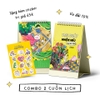 Combo 2 lịch Mèo Trắng (tặng kèm sticker 12 biểu cảm)