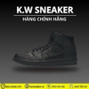 (chính hãng) Air Jordan 1 Mid ‘Triple Black’ 2020 554724-091