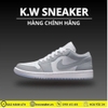 ( Chính Hãng )Giày Nike Air Jordan 1 Low White Wolf Grey DC0774-105
