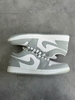 ( Chính Hãng )Giày Nike Air Jordan 1 Low White Wolf Grey DC0774-105