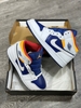 ( Chính Hãng ) GIÀY NIKE AIR JORDAN 1 MID GS ‘WHITE DEEP ROYAL BLUE’ 554725-131