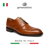 GIÀY DA CÔNG SỞ MÀU NÂU (DA THẬT) - GERMANO BELLESI - SẢN XUẤT THỦ CÔNG TẠI ITALY