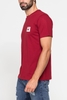 ÁO THUN NAM CỘC TAY BASIC MÀU ĐỎ DAHLIA IN LOGO – CARRERA JEANS - NHẬP KHẨU CHÍNH HÃNG TỪ Ý