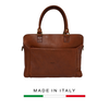 TÚI ĐỰNG LAPTOP 124 M - Brown -  MEDICI OF FLORENCE - SẢN XUẤT THỦ CÔNG TẠI ITALIA
