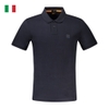 ÁO POLO NAM CỘC TAY SLIM FIT MÀU XANH THAN - BOSS - NHẬP KHẨU CHÍNH HÃNG TỪ ITALIA
