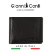 VÍ DA THẬT NAM MÀU ĐEN 917041-10 – GIANNI CONTI - SẢN XUẤT THỦ CÔNG TẠI ITALY