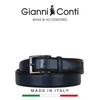 THẮT LƯNG DA THẬT NAM MÀU ĐEN 5155440-35-10 - GIANNI CONTI - SẢN XUẤT THỦ CÔNG TẠI ITALIA