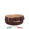 THẮT LƯNG DA THẬT NAM 915251-35-DARK BROWN - GIANNI CONTI - SẢN XUẤT THỦ CÔNG TỪ ITALIA