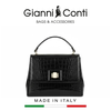 TÚI XÁCH NỮ DA THẬT MÀU ĐEN 9493013-10 – GIANNI CONTI - SẢN XUẤT THỦ CÔNG TẠI ITALY