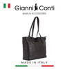 TÚI XÁCH NỮ DA THẬT MÀU ĐEN 913145-10 – GIANNI CONTI - SẢN XUẤT THỦ CÔNG TẠI ITALY