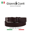 THẮT LƯNG DA THẬT NAM MÀU NÂU 5155437-35-25 - GIANNI CONTI - SẢN XUẤT THỦ CÔNG TỪ ITALIA