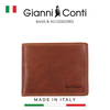 VÍ DA THẬT NAM MÀU NÂU NHẠT 917022-25 – GIANNI CONTI - SẢN XUẤT THỦ CÔNG TẠI ITALY