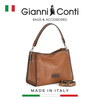 TÚI XÁCH NỮ DA THẬT MÀU NÂU 6553680-26 – GIANNI CONTI - SẢN XUẤT THỦ CÔNG TẠI ITALY