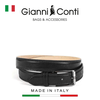 THẮT LƯNG DA THẬT NAM HAZEL MÀU ĐEN 9405241-35-10 - GIANNI CONTI - SẢN XUẤT THỦ CÔNG TỪ ITALIA