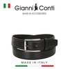 THẮT LƯNG DA THẬT NAM MÀU ĐEN 9405243-40-10 - GIANNI CONTI - SẢN XUẤT THỦ CÔNG TỪ ITALIA