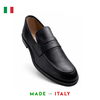 GIÀY LƯỜI DA THẬT NAM Alex-12_Black (0444) - MADE IN ITALY - SẢN XUẤT TẠI ITALY