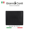 VÍ DA THẬT NAM MÀU ĐEN 917220-10 – GIANNI CONTI - SẢN XUẤT THỦ CÔNG TẠI ITALY