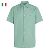 ÁO SƠ MI NAM HỌA TIẾT KẺ SỌC MÀU FORT GREEN MW0MW39161_0CD - TOMMY HILFIGER - NHẬP KHẨU CHÍNH HÃNG TỪ Ý