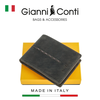 VÍ DA THẬT NAM MÀU GHI XÁM 967100-16 – GIANNI CONTI - SẢN XUẤT THỦ CÔNG TẠI ITALY