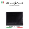 VÍ DA THẬT NAM MÀU ĐEN 707111-10 – GIANNI CONTI - SẢN XUẤT THỦ CÔNG TẠI ITALY