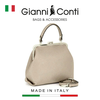 TÚI XÁCH NỮ DA THẬT MÀU TRẮNG KEM 136578-49 – GIANNI CONTI - SẢN XUẤT THỦ CÔNG TẠI ITALY