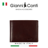 VÍ DA THẬT NAM MÀU NÂU 9407018-20 – GIANNI CONTI - SẢN XUẤT THỦ CÔNG TẠI ITALY