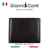 VÍ DA THẬT NAM MÀU ĐEN 9407220-10 – GIANNI CONTI - SẢN XUẤT THỦ CÔNG TẠI ITALY
