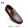 GIÀY LƯỜI DA THẬT NAM Alex-13_Brown (20-Marrone) - MADE IN ITALY - SẢN XUẤT TẠI ITALY