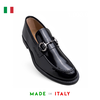 GIÀY LƯỜI DA THẬT NAM Alex-14_Black (0437) - MADE IN ITALY - SẢN XUẤT TẠI ITALY