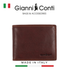 VÍ DA THẬT NAM MÀU NÂU ĐEN 917020-28 – GIANNI CONTI - SẢN XUẤT THỦ CÔNG TẠI ITALY