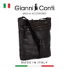 TÚI ĐEO CHÉO DA THẬT MÀU ĐEN 4203338-10 - GIANNI CONTI - SẢN XUẤT THỦ CÔNG TỪ ITALY