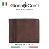 VÍ DA THẬT NAM MÀU NÂU 4067111-20 – GIANNI CONTI - SẢN XUẤT THỦ CÔNG TẠI ITALY