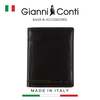 VÍ DA THẬT NAM MÀU ĐEN 707117-10 – GIANNI CONTI - SẢN XUẤT THỦ CÔNG TẠI ITALY