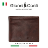 VÍ DA THẬT NAM MÀU NÂU 9407412-20 – GIANNI CONTI - SẢN XUẤT THỦ CÔNG TẠI ITALY