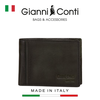 VÍ DA THẬT NAM MÀU ĐEN 4067129-10 – GIANNI CONTI - SẢN XUẤT THỦ CÔNG TẠI ITALY