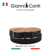 THẮT LƯNG DA THẬT NAM MÀU ĐEN 915251-35-10 - GIANNI CONTI - SẢN XUẤT THỦ CÔNG TỪ ITALIA