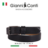 THẮT LƯNG DA THẬT NAM MÀU ĐEN 3855449-35-10 - GIANNI CONTI - SẢN XUẤT THỦ CÔNG TẠI ITALIA