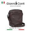 TÚI ĐEO CHÉO DA THẬT MÀU NÂU 6052812-353 - GIANNI CONTI - SẢN XUẤT THỦ CÔNG TẠI ITALY