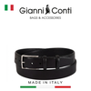 THẮT LƯNG DA THẬT NAM MÀU ĐEN 915251-35-10 - GIANNI CONTI - SẢN XUẤT THỦ CÔNG TỪ ITALIA