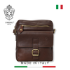 TÚI ĐEO CHÉO DA VACCHETTA CAO CẤP 920-COFFEE -  MEDICI OF FLORENCE - SẢN XUẤT THỦ CÔNG TẠI ITALY