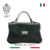 TÚI QUAI XÁCH NỮ DA THẬT VACHETTA MÀU XANH 652 - MEDICI OF FLORENCE - SẢN XUẤT THỦ CÔNG TẠI ITALIA