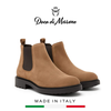 GIÀY BOOTS DA LỘN NAM (DA THẬT) MÀU BE - DUCA DI MORRONE - SẢN XUẤT TẠI ITALY