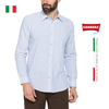 ÁO SƠ MI DÀI TAY NAM PHỐI VẢI LINEN VÀ COTTON HỌA TIẾT KẺ SỌC T220A1251X – CARRERA JEANS - NHẬP KHẨU CHÍNH NGẠCH TỪ Ý