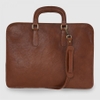 TÚI ĐỰNG LAPTOP DA CALFSKIN CAO CẤP 081-MAHOGANY -  MEDICI OF FLORENCE - SẢN XUẤT THỦ CÔNG TẠI ITALIA