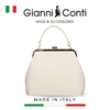 TÚI XÁCH NỮ DA THẬT MÀU TRẮNG KEM 136578-49 – GIANNI CONTI - SẢN XUẤT THỦ CÔNG TẠI ITALY