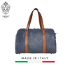 TÚI DU LỊCH DA CALFSKIN 1001-2 DL - Denim -  MEDICI OF FLORENCE - SẢN XUẤT THỦ CÔNG TẠI ITALIA