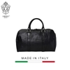 TÚI DU LỊCH DA CALFSKIN 9275 - Black -  MEDICI OF FLORENCE - SẢN XUẤT THỦ CÔNG TẠI ITALIA