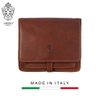 TÚI ĐEO CHÉO NAM DA THẬT Vegetable-Tanned Calfskin 1605-Brown -  MEDICI OF FLORENCE - SẢN XUẤT THỦ CÔNG TẠI ITALY